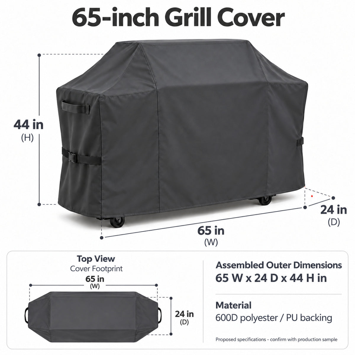 65-inch Grill Cover