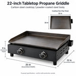 22-inch Tabletop Propane Griddle