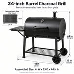 24-inch Barrel Charcoal Grill