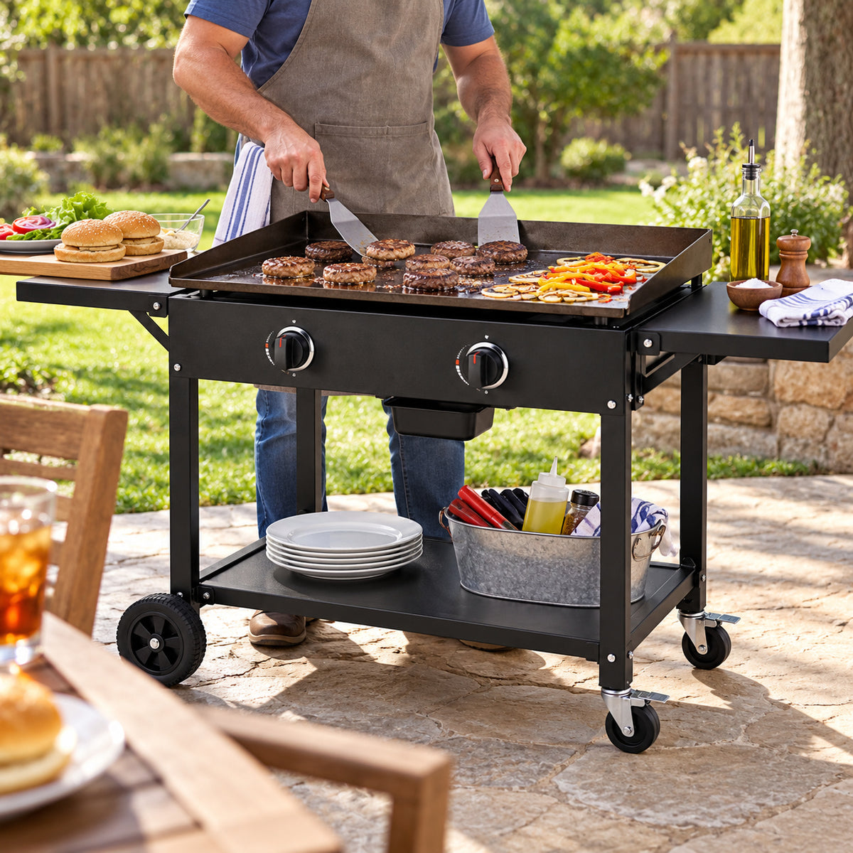 28-inch Two-Burner Flat-Top Griddle